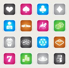 Multicolor Icons - Gambling
