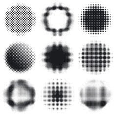 Halftone design elements