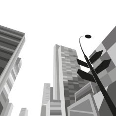 City hand drawn vector illustration N5