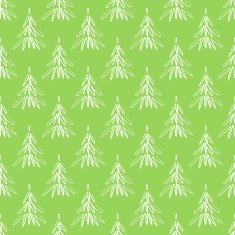 Seamless background with hand drawn christmas trees