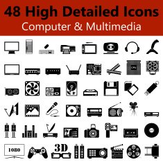 Computer and Multimedia Smooth Icons N2