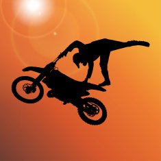 Vector silhouette of a man N1035