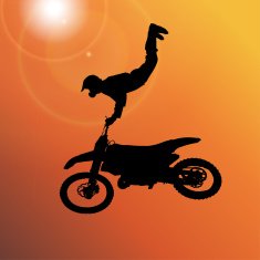 Vector silhouette of a man N1037
