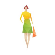 Woman silhouette fashion style isolated on a white backgrounds N2