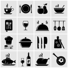 Cooking and kitchen icons N7