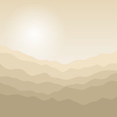 Silhouette of the Mountains at Sunrise N2
