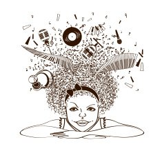 Girl dreaming to be a musician N2