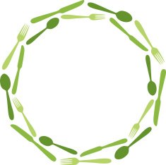 Silverware Circle Frame