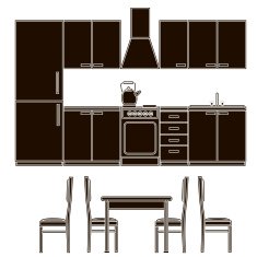 kitchen furniture icons 1