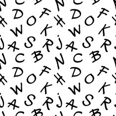 Seamless pattern with letter N2