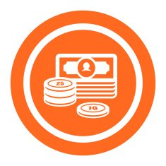 Banknote and coin stacks