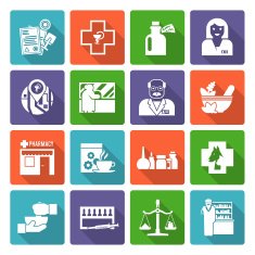 Pharmacist Icons Set N2