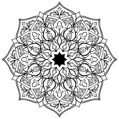 Vector african mandala N2