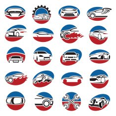 set of car icons