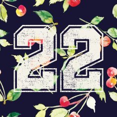 Print for T-shirt The seamless pattern cherries N2