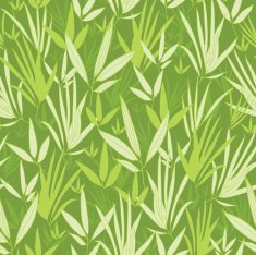 Bamboo Leaves Seamless Pattern Background