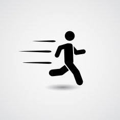 Running icon Vector Illustration