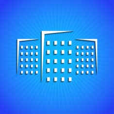 Vector icon on blue background Eps10 N17