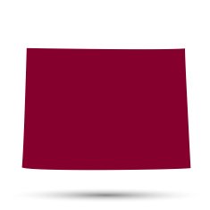 U S state of Colorado on the map