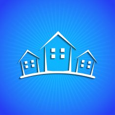 Vector icon on blue background Eps10 N18