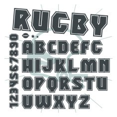Sans serif font in college style N2