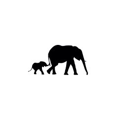 Elephant Silhouette N15