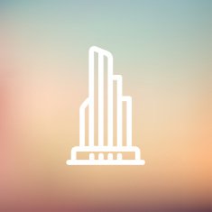 Office building thin line icon N4