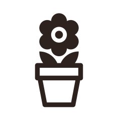 Flower in pot icon N2