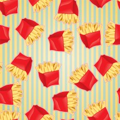 Fast food seamless pattern background N8