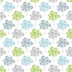 Seamless pattern of chestnut leaves