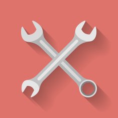 Icon of Wrench Flat style