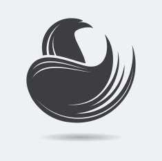 Stylized Eagle or Phoenix logo