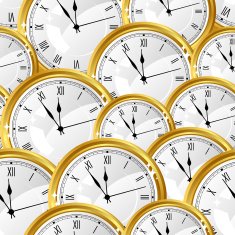 Seamless pattern with watches Stylish vector texture N2
