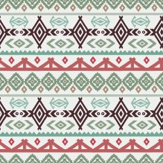 Tribal art ethnic seamless pattern N33