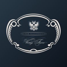 Vector vintage frame with ornament