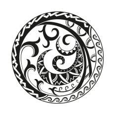 Ornaments in the style of Maori N10