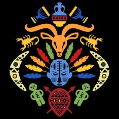 African Abstract Tribal Illustration N11