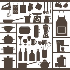 Various kitchen related objects
