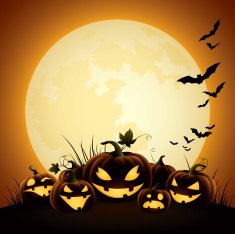 Halloween Pumpkins - Moonlight