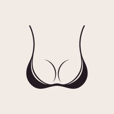 Bra icon sexy logo Simple emblem slim figure fitness beautiful N2