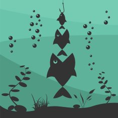 Fishing on the boat design elements N6