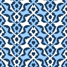 Seamless floral tiling pattern N4