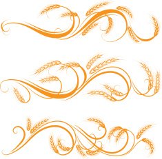 Wheat ornament N5