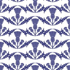 Repeating Scottish Thistle Pattern N2