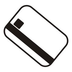 Credit card black and white N3