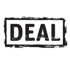 Black vector grunge stamp DEAL
