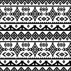 Tribal art ethnic seamless pattern N36