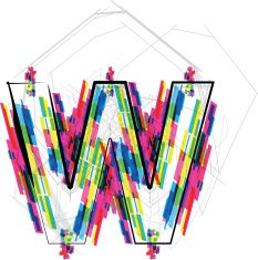 Font illustration LETTER w N13