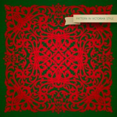 Vector baroque ornament in Victorian style N63