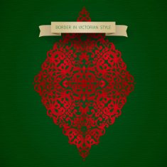 Vector baroque ornament in Victorian style N64